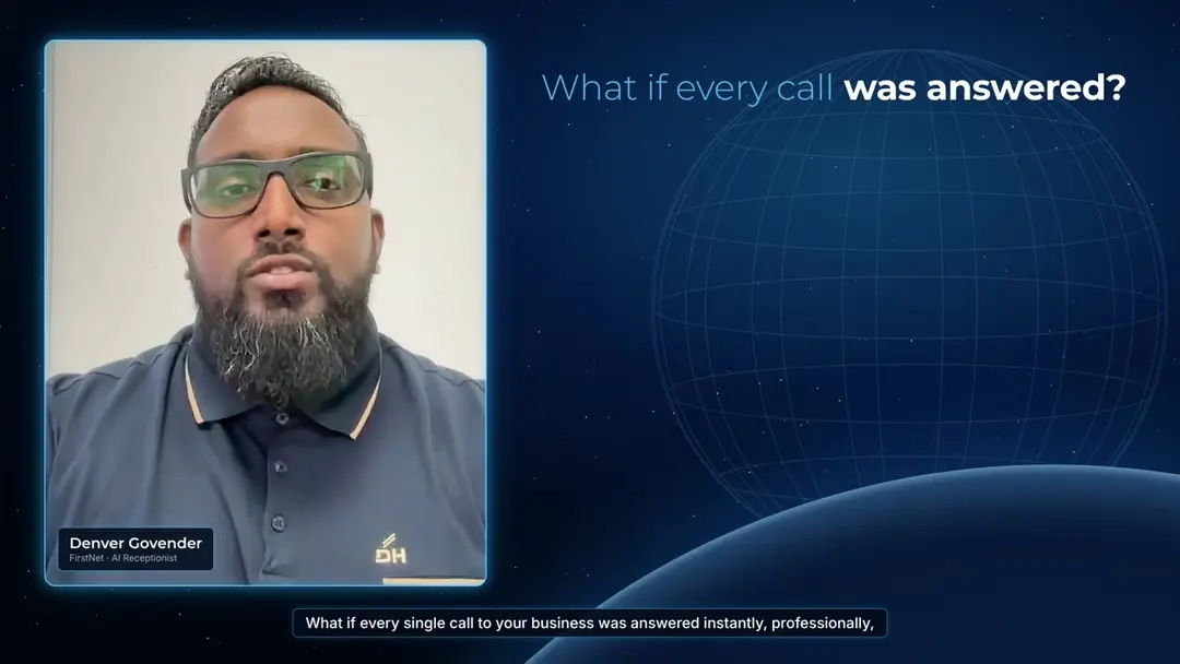 Denver Govender introduces the FirstNet AI Receptionist