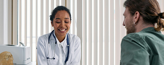 Doctor in a consultation with a patient