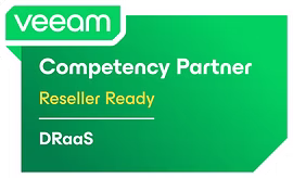 Veeam Competency Partner, Reseller Ready badge: disaster recovery as a service
